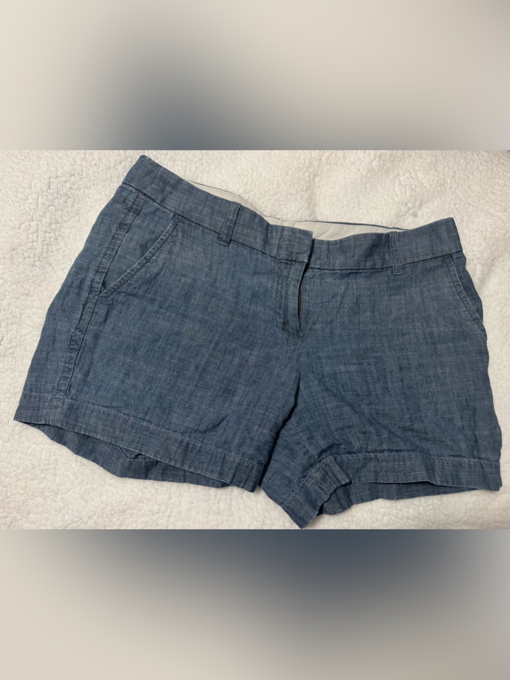 J. Crew Chambray Blue Women's Shorts 100% cotton